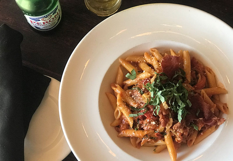 Marotta's hearty Bolognese penne pasta