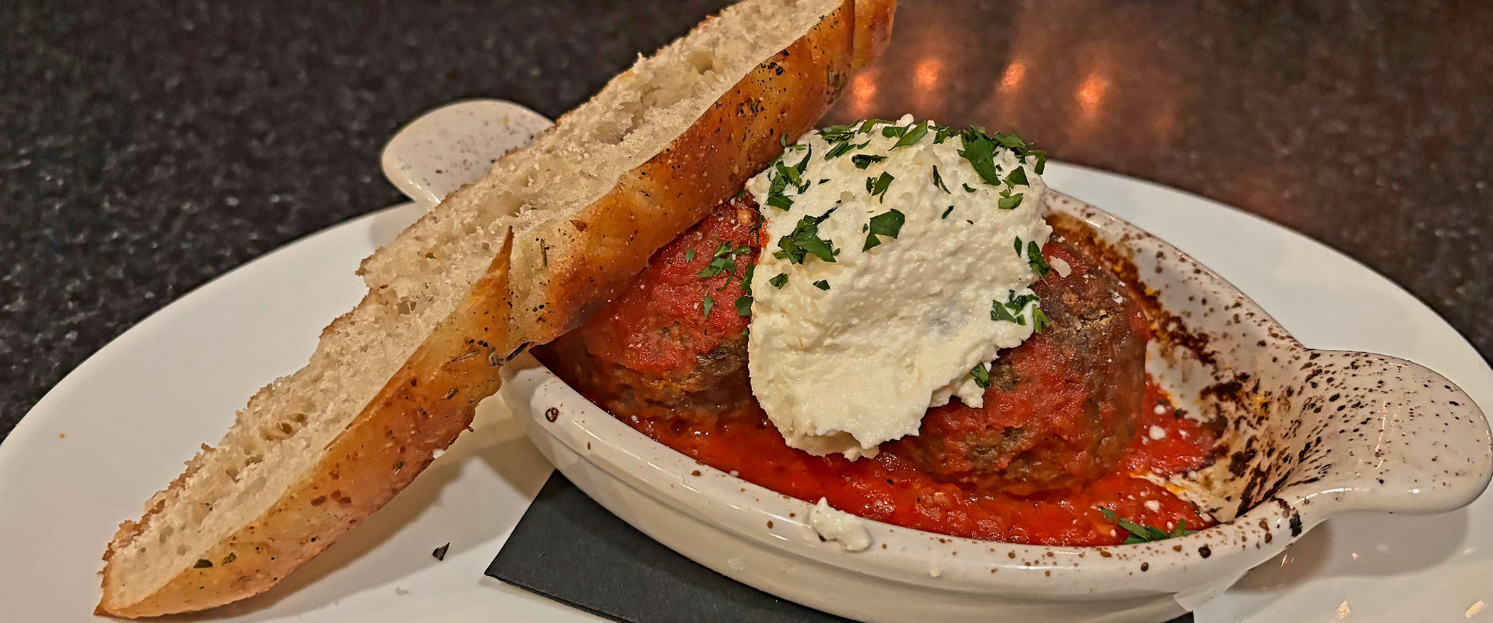 Marotta's Wagyu Meatballs with Ricotta